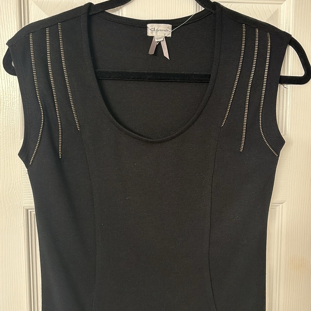 Dynamite zipper shirt xs